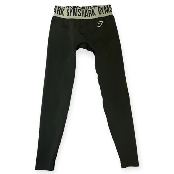 Gymshark Green Active Gym Workout Lifting Yoga Hiking Cycling Leggings Size XS - Picture 1 of 11